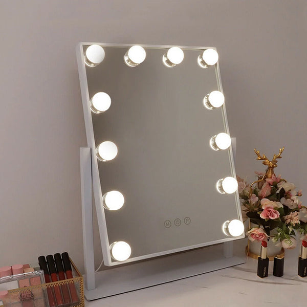 Hollywood Vanity Makeup Mirror with Lights 12 Dimmable Bulbs LED Lighted