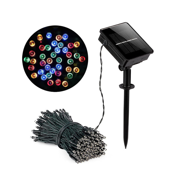 Waterproof Multi Color Solar String Light For Outdoor Decoration (Size: 12Meter 100LED)