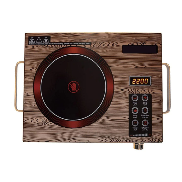 Smart Knob Electric Stove with LED Display, Touch Control Panel and Adjustable Temperature