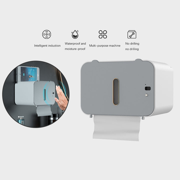 Wall-Mounted Tissue Holder with Removable Inner Box and USB Charging Port Waterproof