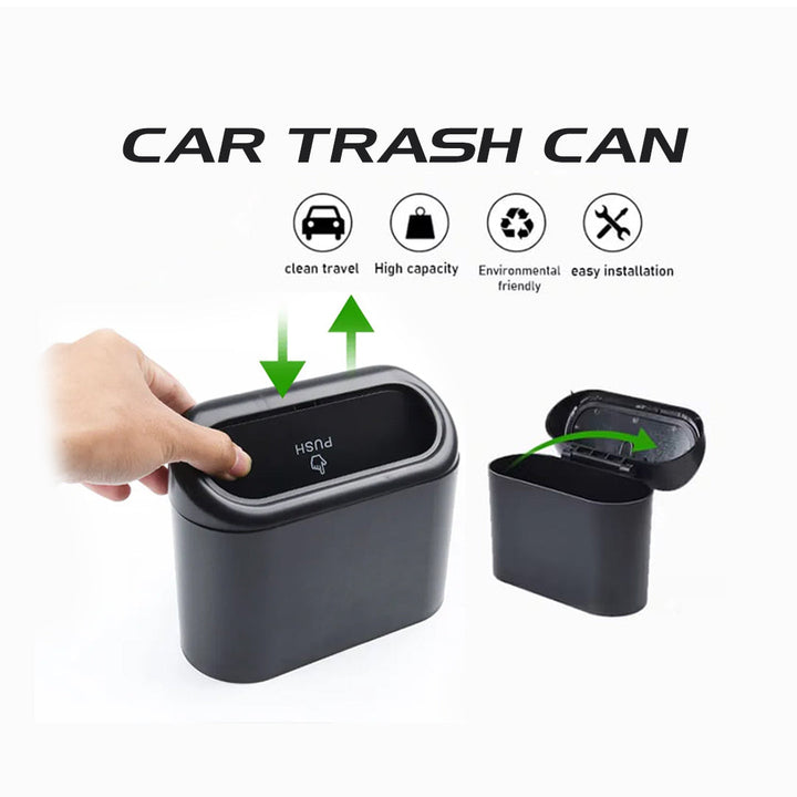 High quality Plastic Portable Car Trash Can is Multi-Use, Leak-Proof, and Space-Saving