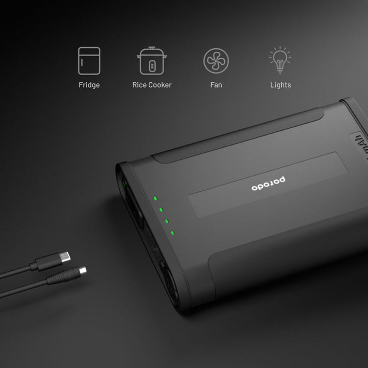 Porodo Outdoor Powerbank 48000mAh PD 60W 2 USB and 1 Type-C output