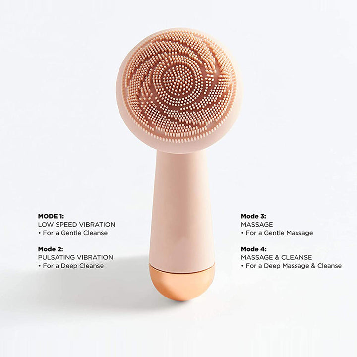 Finishing Touch Electric Silicone Brush Head Facial Flawless Cleanser & Massager Rechargeable