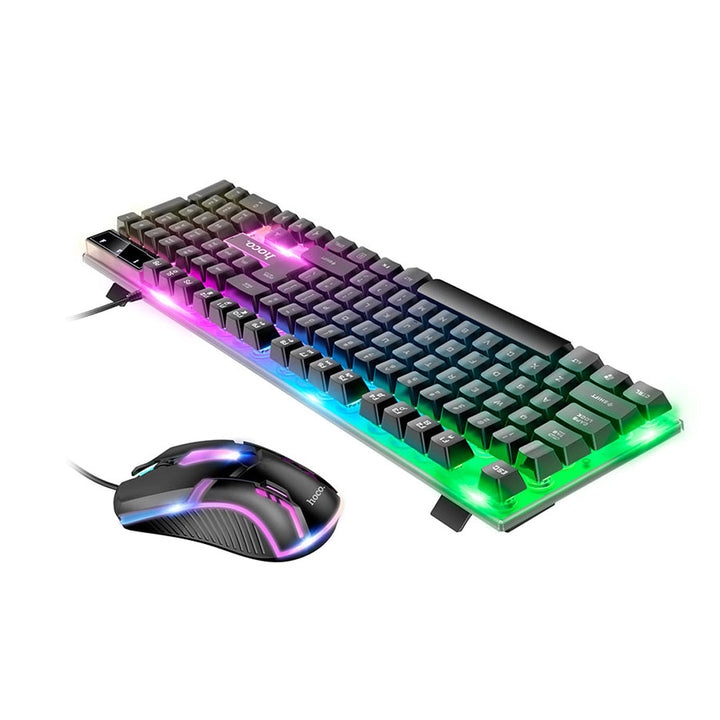 HOCO GM11 Terrific Glowing Gaming Keyboard And Mouse Set