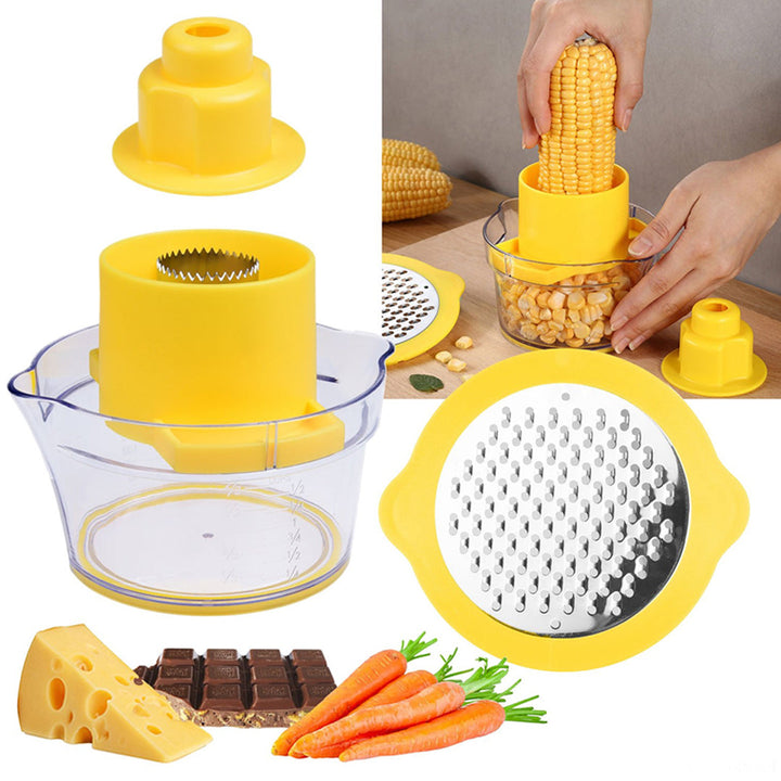 2 In 1 Multi Function Corn Stripper, Peeler, Slicer And Corn Spiralizer