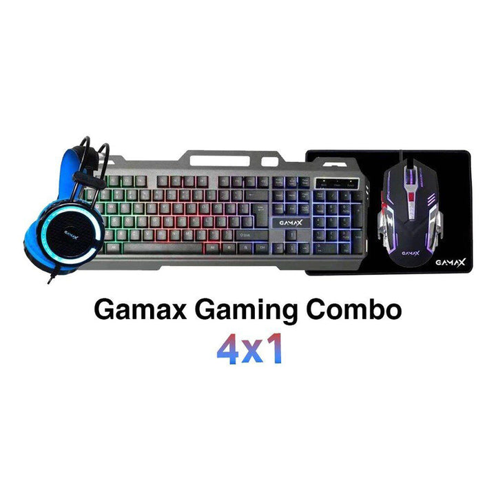 GAMAX CP-02 Gaming Combo 4 in 1 (backlit keyboard + mouse + mouse pad + headset)