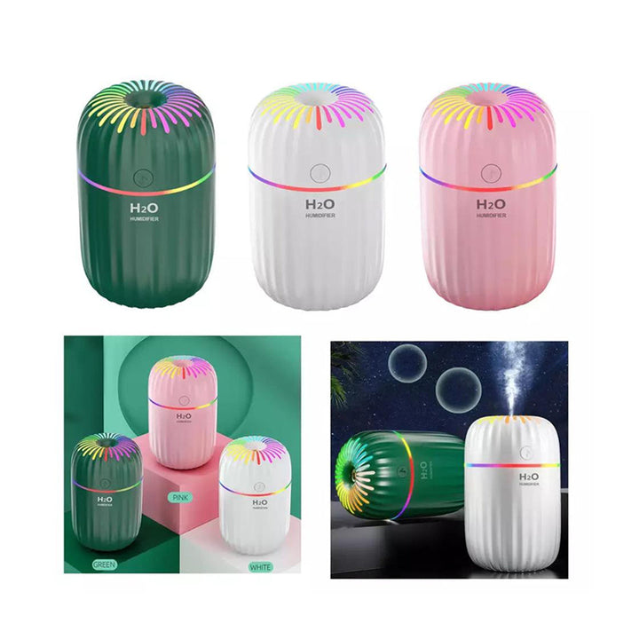 300ml Portable Diffuser Air Humidifier with USB and Colorful Night Light