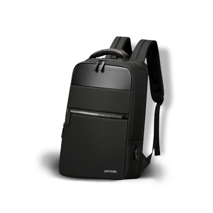 Porodo Lifestyle Water-Proof Oxford + PU Backpack With USB-A Port 