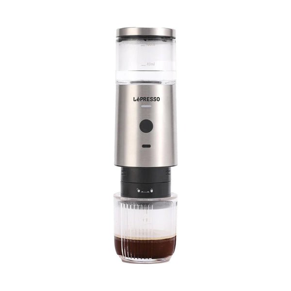 LePresso Stainless Steel Espresso Maker 100ml 9 Bar