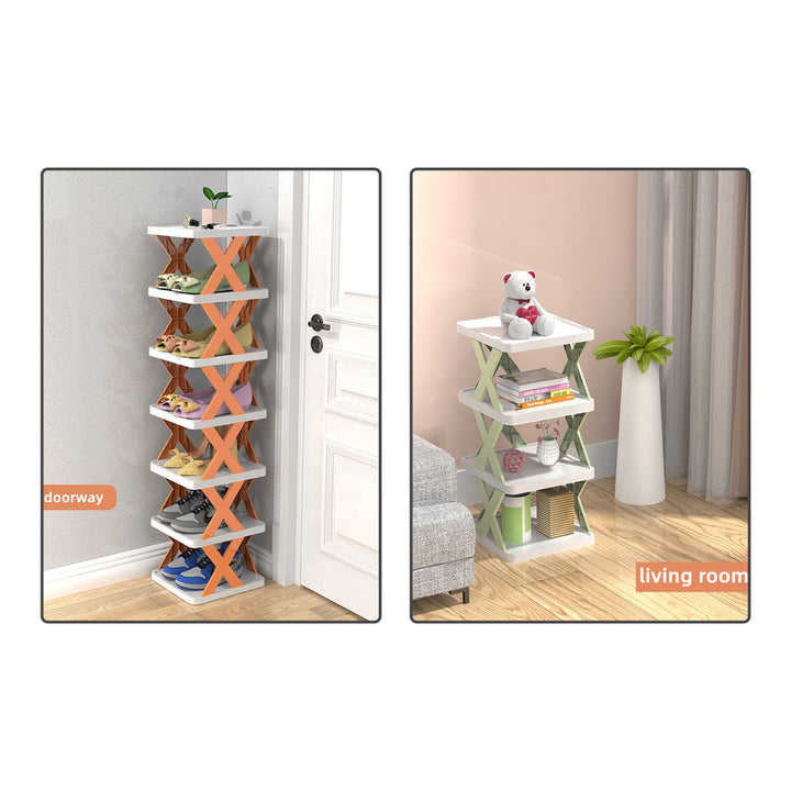 Space-Saving Multi-layer Shoe Rack with Large Storage Capacity