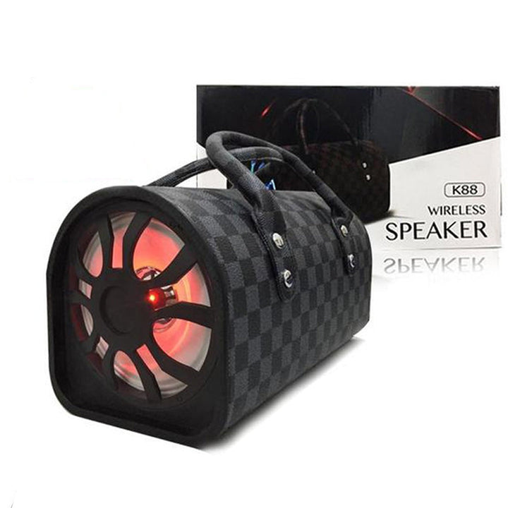 Speaker-shaped handbag, model K88, bluetooth speaker Wirelessly with LED lights