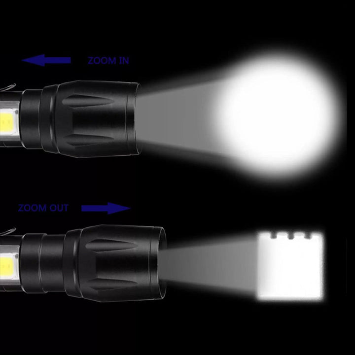MINI LED FLASHLIGHT RECHARGEABLE WATERPROOF USB CHARGE