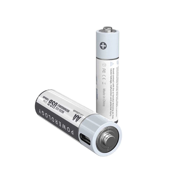 Powerology AA USB Rechargeable Battery (4pc pack)