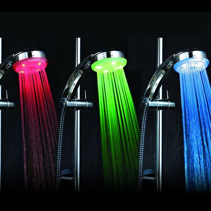 Colorful illuminated LED shower