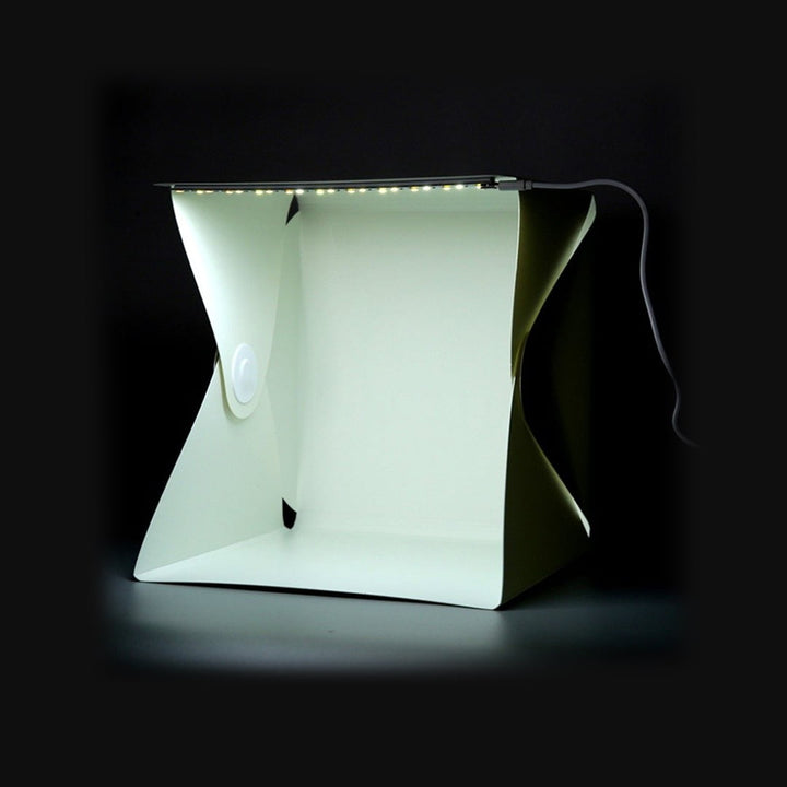 Portable Mini Photo Studio Box 30x30 Photography Backdrop built-in Light Photo Box