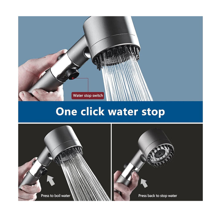 Multi-Purpose Shower Head with 4 Adjustment Modes With Built-in Filter