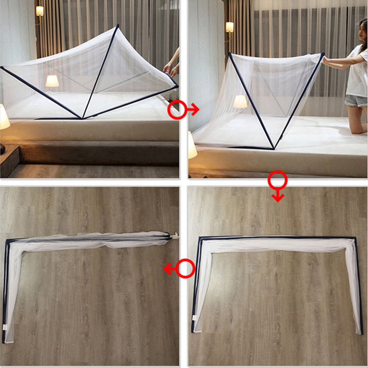 Folding mosquito net that repels the smallest insects, size 125 cm x 63 cm x 55 cm 