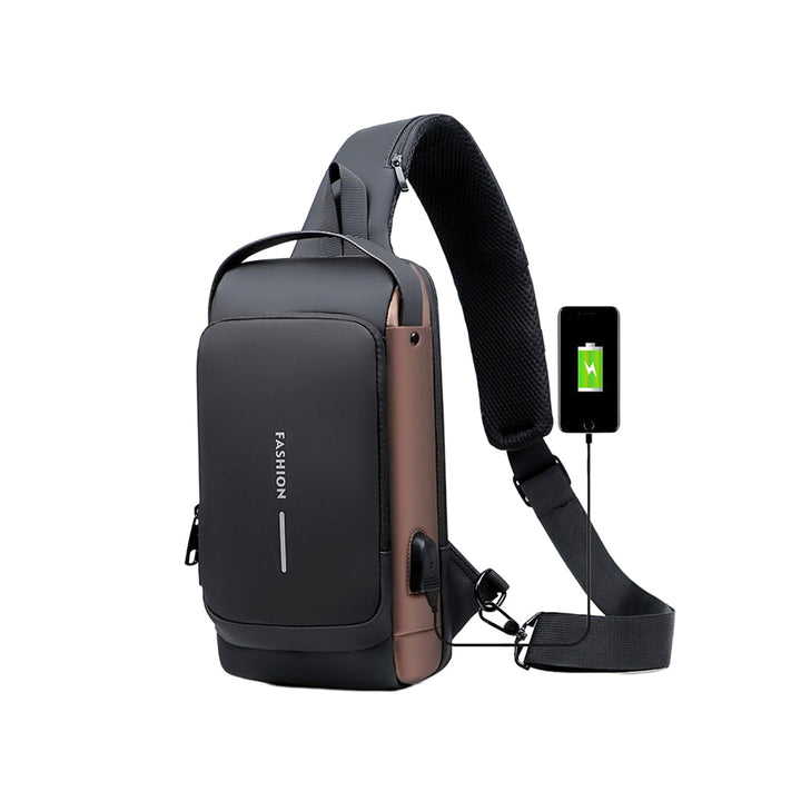 Anti Theft Sling Bag USB Charge Sport Crossbody Anti-Theft Shoulder Backpack