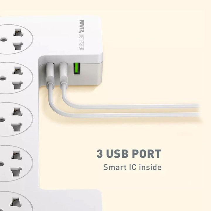 BoxPro 2500W 3-in-1 power strip