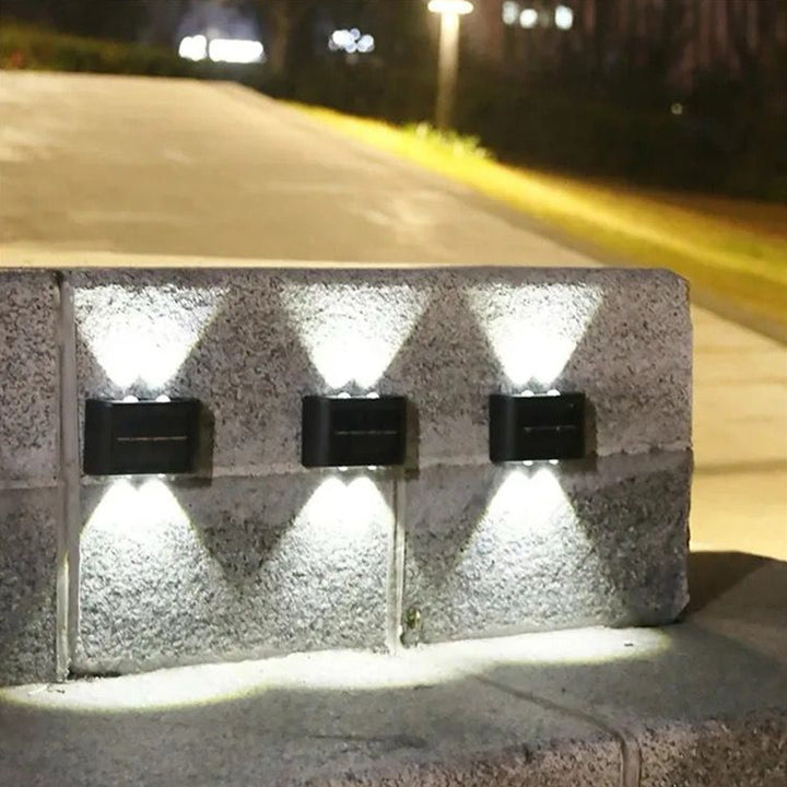 Waterproof LED Outdoor Solar Wall Light Up and Down Lighting for Your Garden 