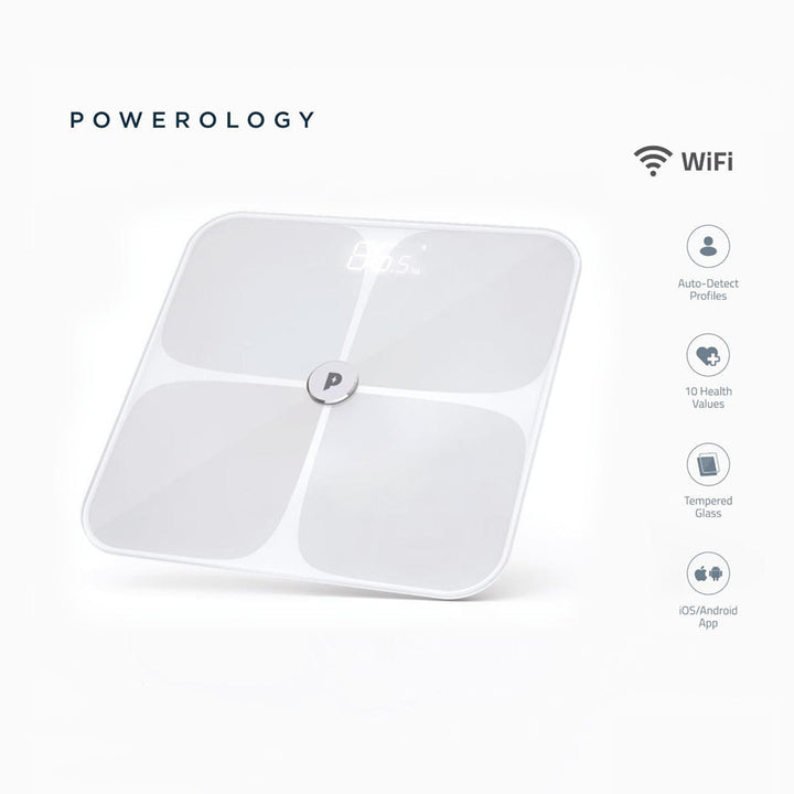 Powerology Wifi Smart Body Scale With Intelligent Display LED Screen