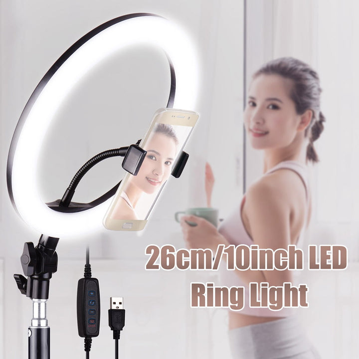 12 Watt LED Ring Fill Light Type B - Dia 26 Cm  With Tripod