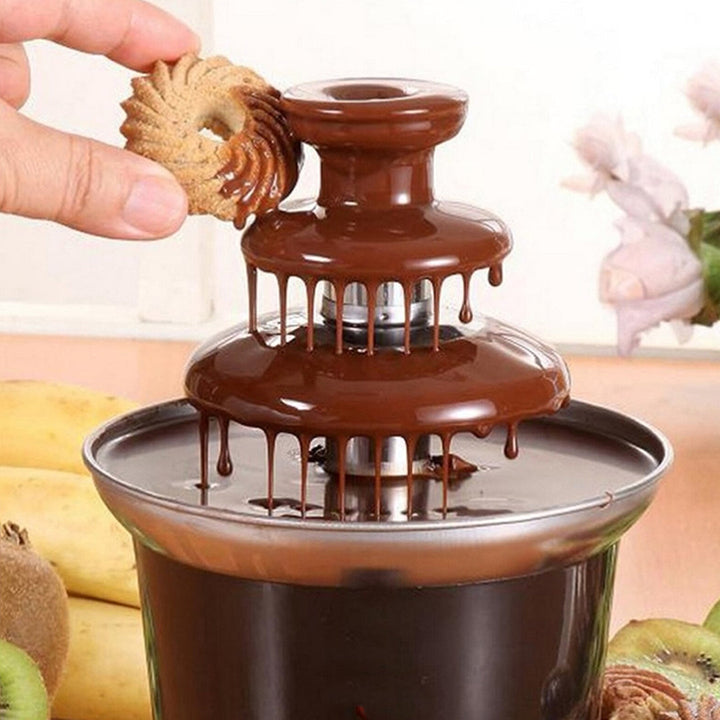 Mini Portable Electric Chocolate Fountain Three Decks