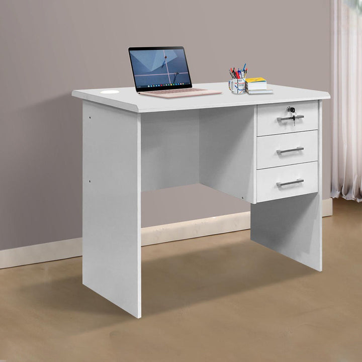 Malaysian Stylish Wooden Desk with 3 Drawers (Delivery and Installation included) 