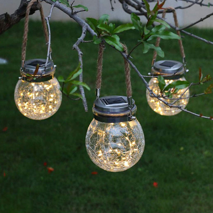 LED Solar Mason Jar Fairy String Lights