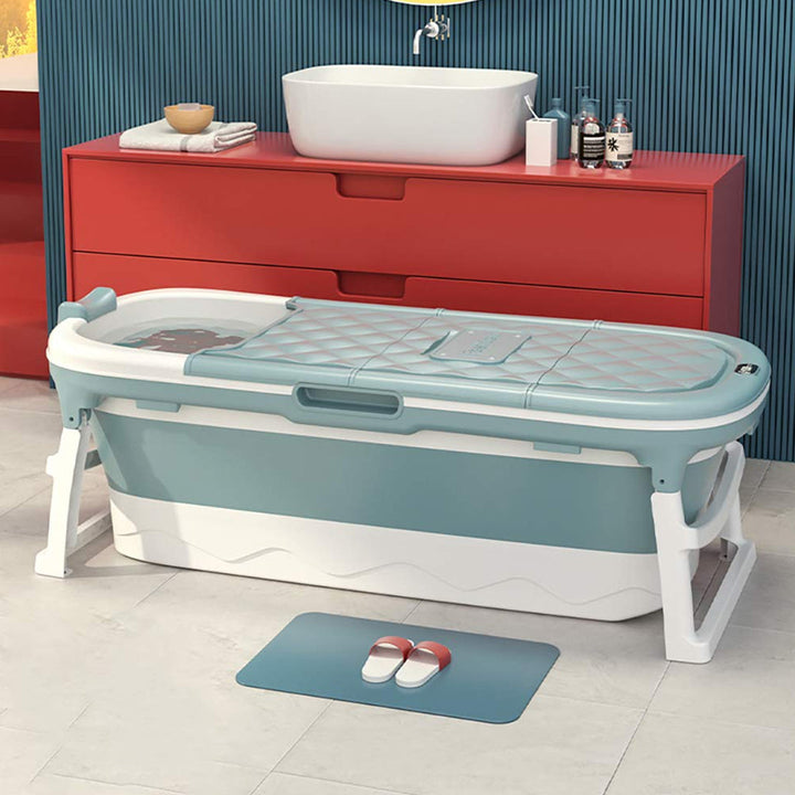 Portable Bathtub Large Folding Plastic Adult Bathtub with Cover