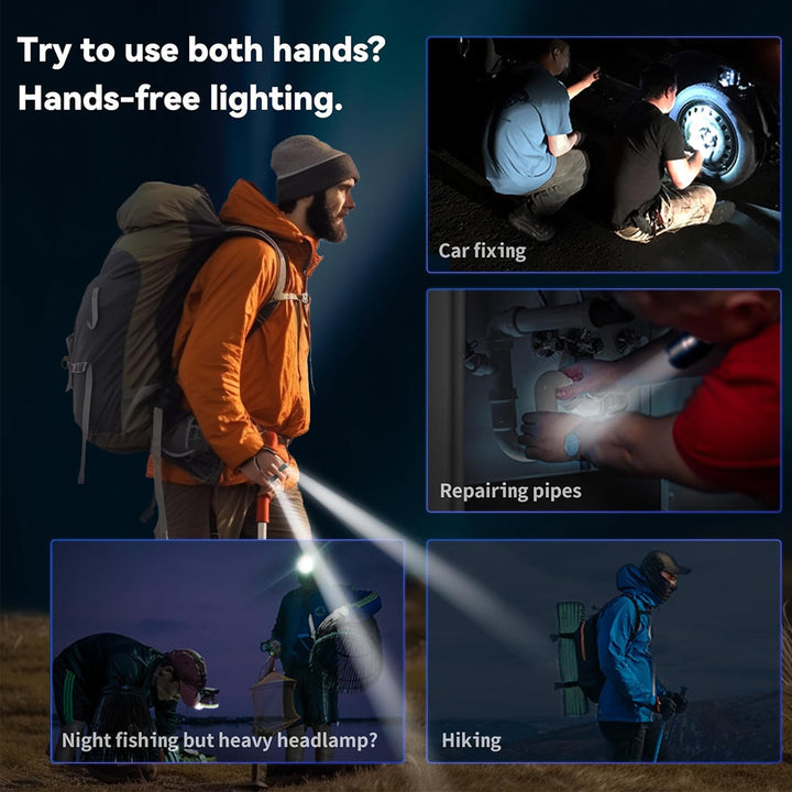 Rechargeable LED Finger Flashlight Gloves Shaped Magnetic Flashlight