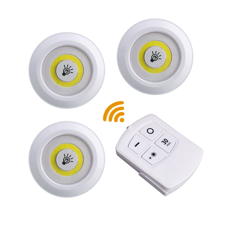 3 Led Light Set With Wireless Remote Control