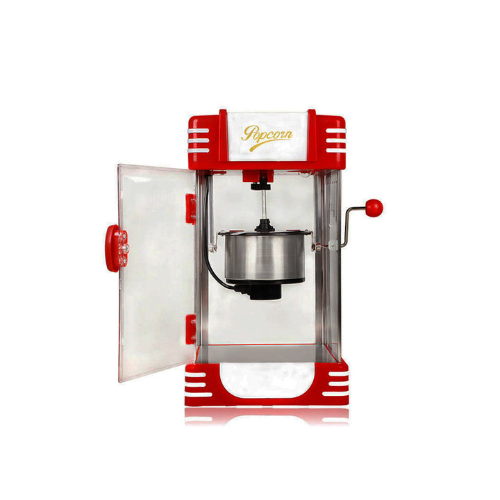 Popcorn Maker Popcorn Machine Timing Function Stainless Steel with Non-stick Removable Pot Plug