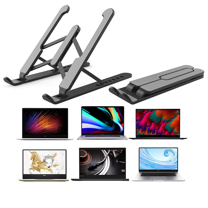 Portable Laptop Stand Foldable Adjustable Support Base Non-slip Notebook Holder