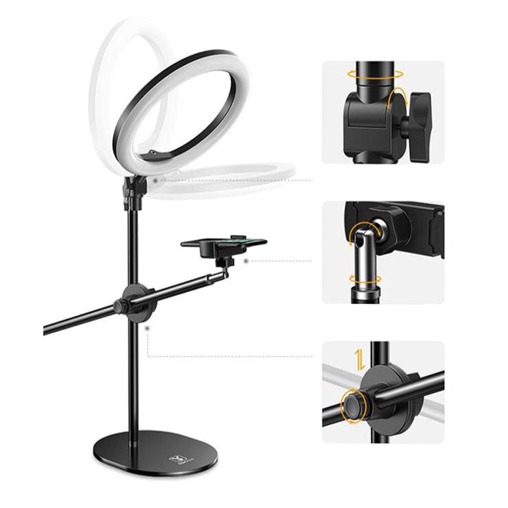 Mobile phone photography stable support ring light (26 cm)