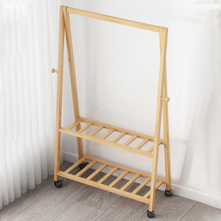 Clothes Rack with Two Bottom Shelves