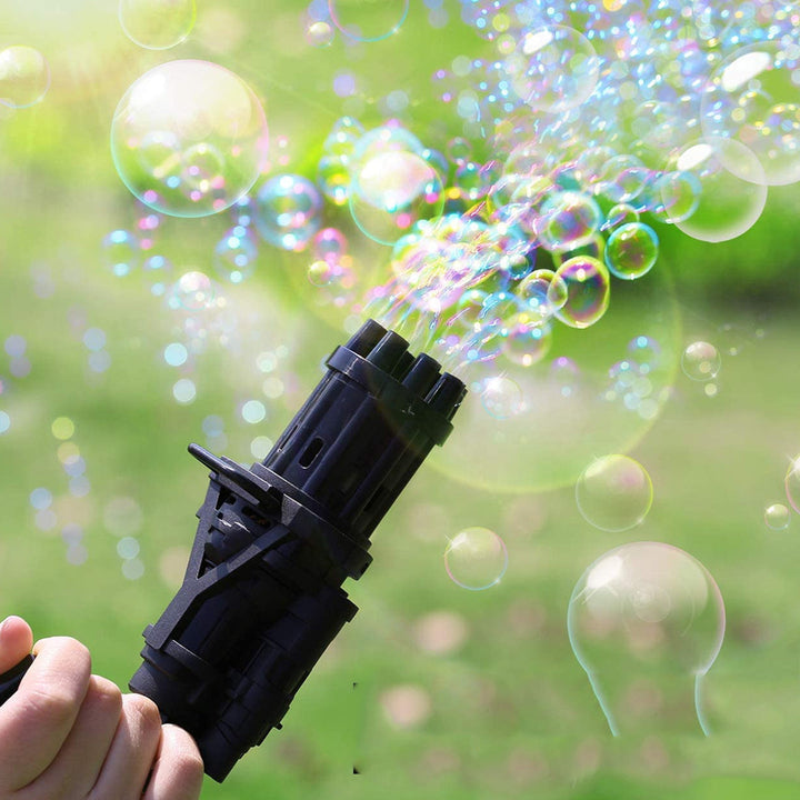 Gatling Bubble Gun, Automatic Gatling Bubble Machine Gun for Boys and Girls