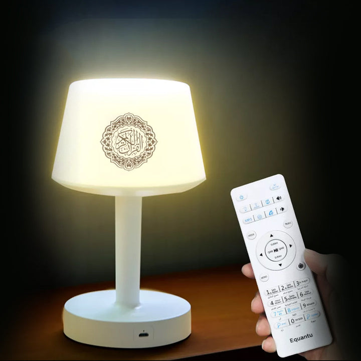 Desk Lamp Qur'an Speaker/Azan Clock/Bluetooth, 7 Colors LED Touch Table Lamp