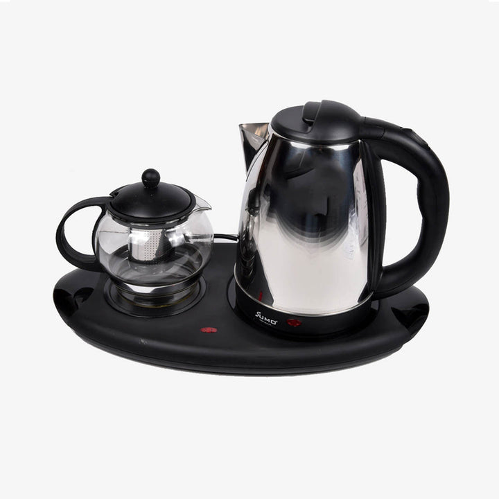 SUMO 1800 W 3 IN 1 TEA TRAY SET ELECTRIC STAINLESS STEEL KETTLE