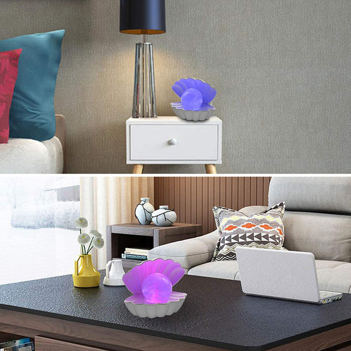 RGB 8 Colors Changing Pearl Shell Mood Lamp