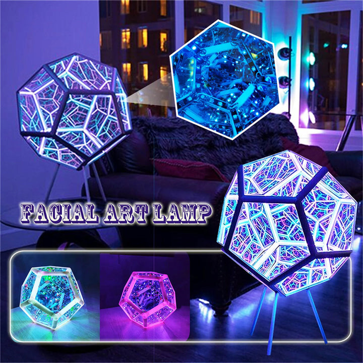 Infinite Dodecahedron Night night Art Light Exquisite Ornaments USB Charging Decorative Lamp