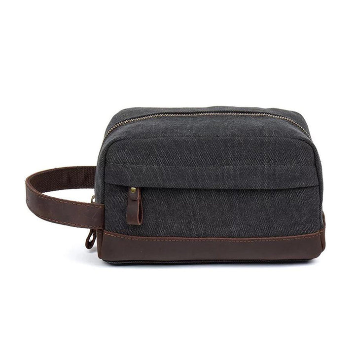 High-Quality Waterproof Unisex Leather Canvas Organizer Bag