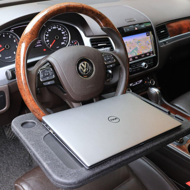 Multi-Use Steering Wheel Plate for Holding Computers and Food Easy to Install