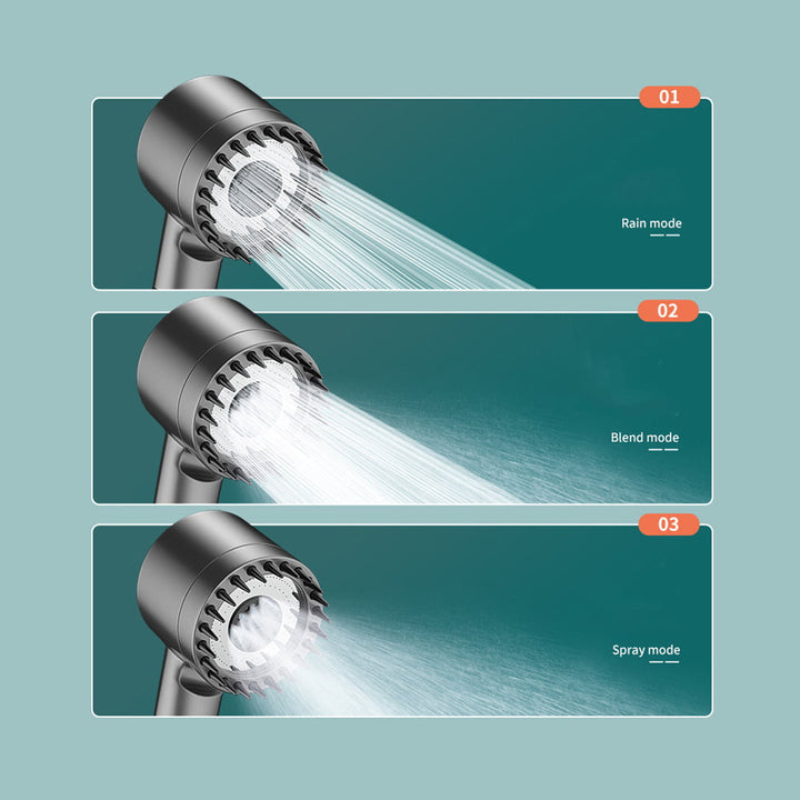 Multi-Purpose Shower Head with 4 Adjustment Modes With Built-in Filter