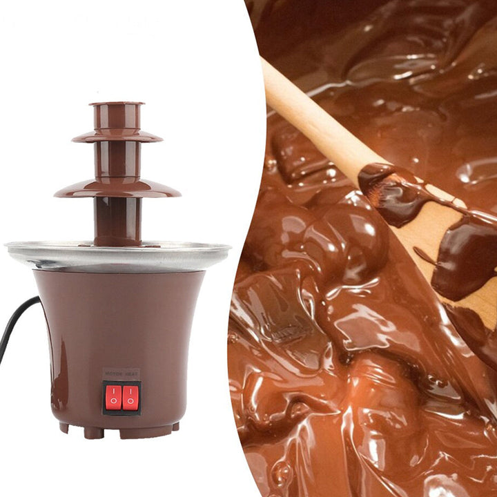 Mini Portable Electric Chocolate Fountain Three Decks