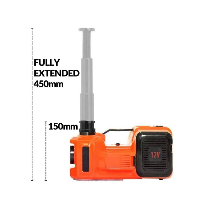 3 in 1 Electric Hydraulic Car Jack (Car Jack + Air Blower + LED Flashlight)