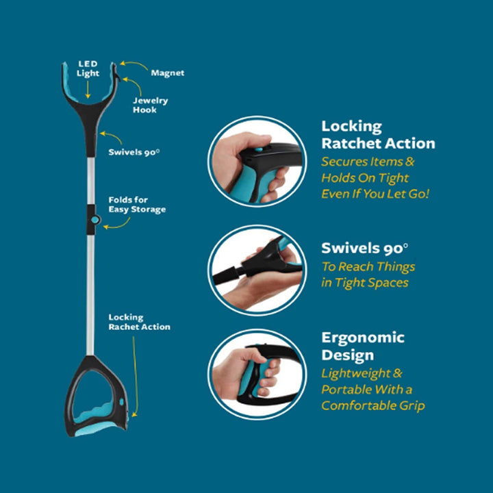 Grab It | Ratcheting, Grabber, Reaching Aid, Grabbing, Reaching, Pick Up Tool