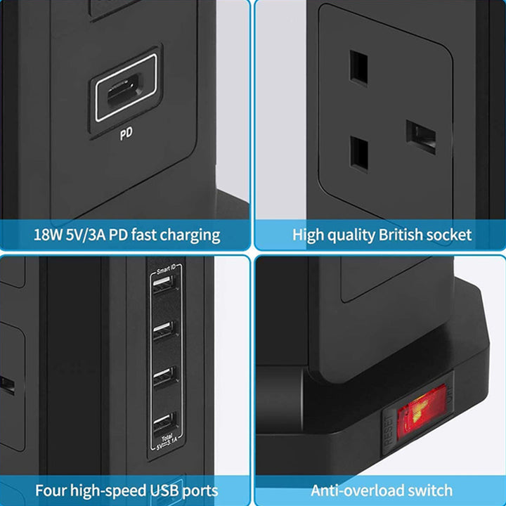 TP-VD5U9K power strip with USB ports power socket with (4usb + 1PD) socket