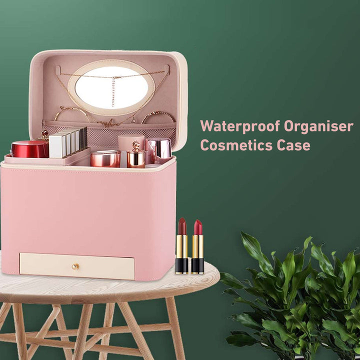 Portable Cosmetic Waterproof Storage Case Large capacity makeup case