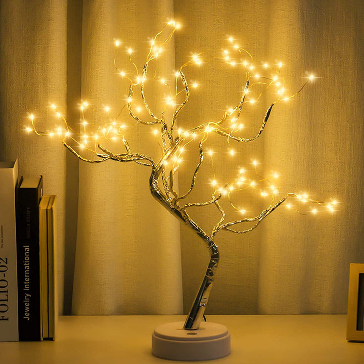 LED Decorative Tree Lamp Battery Powered or USB with Adjustable Branches